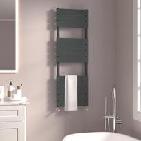 Vonios kambario radiatorius Charcoal 1200x450mm Flat Panel Towel Rail Dizaineris Radiatorius Radiatorius Radiatorius