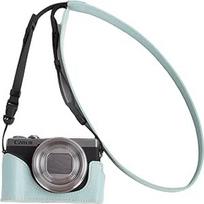 VOVMOEYA Apsauginis fotoaparato dėklas Canon Powershot G7X serijai, tinka Canon PowerShot G7X Mark III/G7X Mark II/G7 X Pusinis dėklas su reguliuojamu petnešėliu PU g7x Mark iii priedai Lengvas,
