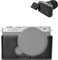 VOVMOEYA „Panasonic LUMIX S9“ fotoaparato dėklas, skirtas „Panasonic LUMIX S9“ ir „LUMIX DC-S9“ modeliams, pusinis dėklas su minkštu mikropluošto vidumi, skirtas „LUMIX S9“ beveidrodžio fotoaparato korpusui, puikiai veikia, 1/4" 20, tamsiai juodos spalvos