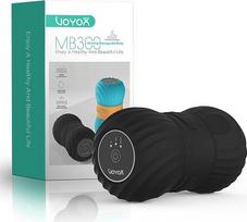 VOYOR-HEALTH „Peanut MB300“ elektrinis giluminio audinių masažo kamuolys, juodos spalvos