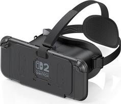 VR ausinės "Nintendo Switch 2" (2025), "Switch 2" virtualios realybės VR akiniai su reguliuojamais HD lęšiais ir patogia galvos juosta, "Labo VR" rinkinys "Switch 2" priedams (juodas)