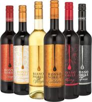 Vyno rinkinys „Vilianti įvairovė“ | 6 vnt. po 0,75 l „Rosso Nobile“ rinkinys | Vanilė, šokoladas, vyšnia, nuga, marcipanas, espreso