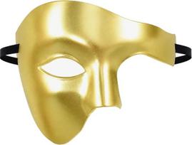 Vyriška kaukė, kaukių balas, „Operos fantomas“, pusveido kaukė Helovinui, kostiumas, abiturientų šokiai, pokylis, Mardi Gras, Venecijos kaukės