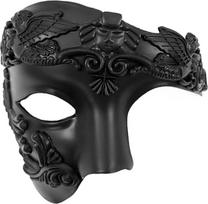 Vyrų kaukė „Masquerade“ – romėnų karys, pusveidė, Venecijos stiliaus, Helovino ir karnavalo šventėms