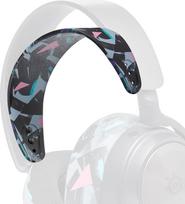 WC -StirnbandZ Arctis Nova - Improved Silicone Headband for Arctis Nova Headsets by Wicked Cushions - Improved Flexibility, Comfort and Style with Matching Ear Pad Designs | 90's Black