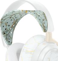 WC HeadbandZ Arctis Nova V2 – patobulinta plati silikoninė galvos juosta, suderinama su „Arctis Nova“ ausinėmis, pagaminta „Wicked Cushions“ | Platesnė svorio paskirstymo konstrukcija | „Sage Gold Marble“ | „Wicked Cushions“ | Platesnė svorio paskirstymo