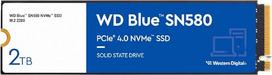 WD Blue SN580 NVMe SSD 2 TB (PCIe Gen4 x4, skaitymo greitis iki 4150MB/s, M.2 2280, „nCache 4.0“ technologija) – mėlynas
