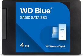 WD Blue SA510 SATA SSD 4 TB 2,5 colio (skaitymo greitis iki 560MB/s, rašymo greitis iki 520MB/s, skirtas kompiuteriams ir nešiojamiesiems kompiuteriams atnaujinti, „Western Digital SSD Dashboard“)