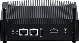 WEIDIAN pramoninis kompiuteris be ventiliatoriaus, mini kompiuteris be ventiliatoriaus su procesoriumi i5 8350U, pramoninis kompiuteris su dviem ekranais (2HD), „Wi-Fi“, „Bluetooth“, 2 „Gigabit Ethernet“ jungtys, 8 USB jungtys, 2 RS232 COM jungtys, „VESA“