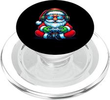 Weihnachtsmann Gaming Weihnachten Jungen Gamer Controller Urlaub PopSockets PopGrip für MagSafe