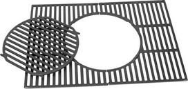 WELL GRILL 44,5 cm ketaus kepimo grotelės su nuimamu apvaliu įdėklu, skirtos "Weber Spirit I ir II 200 serijos dujinėms kepsninėms, Spirit E-210 E-220 S-210 S-220, skirtos "Weber Gourmet BBQ" grotelių sistemai, 8846, 7637