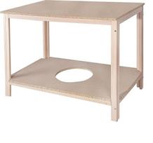 WELL HOME MOBILIARIO & DECORACIÓN Stačiakampis stalas „Stretcher“ iš bukmedžio, 120 x 65 cm, medžio kompozitas, 120 x 75 x 65 cm
