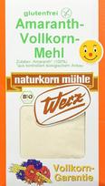 Werz Amaranto viso grūdo miltai be glitimo, 1 pakuotė (1 x 500 g dėžutė) - ekologiški