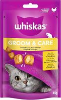 WHISKAS® Groom & Care porcijinis maišelis su vištiena 1 x 45 g