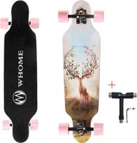 WHOME Longboards - 31 colio maža ilgoji riedlentė, skirta suaugusiems, vaikams, mergaitėms, berniukams, pradedantiesiems ir profesionalams, su T įrankiu