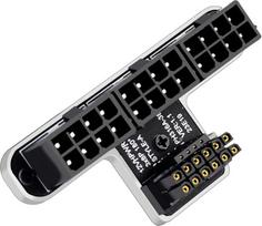 WLGQ ATX 3.0 12VHPWR 16 kontaktų į 3X 8 kontaktų PCIe 5.0 grafinę plokštę maitinimo adapteris 600W 90 laipsnių aliuminio lydinys (A-tipas/baltas)