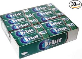 WRIGLEY ORBIT BE CUKRAUS, MĖTŲ SKONIO 30 X 10