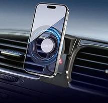 XUKEY automobilinis VW mobiliojo telefono laikiklis, 360° pasukamas automobilinis mobiliojo telefono laikiklis ant pavojaus jungiklio, tvirtinamas prispaudžiant, lengvai ir tvirtai pritvirtinamas magnetinis mobiliojo telefono laikiklis "Mag-Safe" su metal