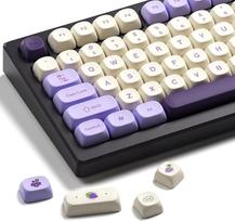 XVX klaviatūros klavišų dangteliai XVX MOA Profile Purple Grape PBT Dye Sublimation Custom Design Purple and White (suderinama su Cherry MX jungikliu)