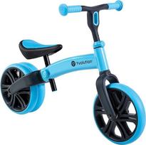 Y-Volution Velo Junior balansinis dviratukas mažiems vaikams, 9 colių ratai, be pedalų, treniruočių dviratukas vaikams nuo 18 mėnesių iki 4 metų (mėlynas)