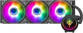 YEYIAN vandens aušinimas CPU aušintuvui "Intel" ir AMD suderinamas su žaidimų kompiuteriu PC aušinimas AIO su 3 x 120 mm RGB ventiliatoriumi 360 mm 2000 aps/min (naujas 2024)