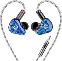 Yinyoo KBEAR SR8 IEM ausinės su mikrofonu, 1DD+3BA hibridinis vairuotojas, skirtas muzikantams, HiFi laidinės ausinės su mikrofonu, nuimamas 5N OFC laidas, IEM ausinės žaidimams, audiofilams ir spektakliams