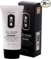 Yu.r CCC kremas SPF50+ PA+++ - 3-in-1 CC kremas su apsauga nuo UV spindulių, drėkinimu ir natūraliu atspalviu, skirtas visų tipų odai, 50 ml (vidutinis)