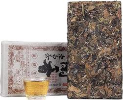 Yunnano orchidėjų aromato saldus brandintas baltosios arbatos plyta, 1000 g / 35,27 oz. Aukščiausios kokybės „Old Tree Pu'er“ žaliosios arbatos