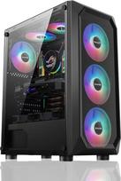 Žaidimų kompiuteris su „Ryzen 5 4500“, „GeForce RTX 3060“, „B450“, 8GB 3200 MHz DDR4 RAM, 500GB NVMe SSD, „P550W“, 5 RGB ventiliatoriais, „Wi-Fi“ – galingas kompiuteris žaidimams ir kūrybai