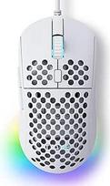Žaidimų pelė TMKB M1se, USB, su 12800 DPI optiniu jutikliu, 6 programuojamais mygtukais, "Honeycomb" pelė, reguliuojama RGB kompiuterinė pelė, be vilkimo, su laidu, ergonomiška, skirta Windows PC, MAC, balta