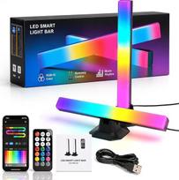 Žaidimų LED, 2 vnt. LED šviesos juostų rinkinys, sinchronizuotas su muzikos ritmu
