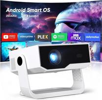 ZDK 2026 atnaujintas mini projektorius su integruotomis programėlėmis, „Android 14“, palaiko 4K ir 1080p raišką, trapecijos iškraipymų korekciją, „Wi-Fi“ ir „Bluetooth“; 4K namų kino projektorius, nešiojamas projektorius su 270° pasukamu stovu, suderinama