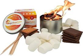 Zefyrų rinkinys | Dovanų rinkinys "Campfire to Go" | Campfire Love® | Idealiai tinka stovyklavimui | Mini laužas | Stalo ugnis | Ugnies dubuo