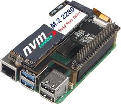 ZDE ZP511 PCIe to M.2 Key M NVMe HAT SSD Shield Hard Drive Adapter Board Pip PCIe Periferinė plokštė, skirta Raspberry Pi 5 Parama M.2 SSD 2230 2242 2280