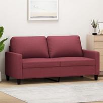ZEYUAN 359169 Dvivietė sofa, vyno raudonos spalvos, 140 cm, audinio apmušalai, Sofos ir kušetės, Svetainės sofa, Sofa paauglio kambariui, Poilsio sofa, Sofa miegamajam, Minkšta sofa