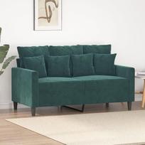ZEYUAN 359295 dvivietė sofa, tamsiai žalia, 120 cm, aksominė, poilsio sofa, sofos ir kušetės, poilsio sofa, sofa svetainei, 120 cm