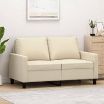 ZEYUAN 359157 Dvivietė sofa, kreminė, 120 cm, audinio apmušalas, Sofos ir kušetės, Svetainės sofa, Sofa paauglio kambariui, Poilsio sofa, Sofa miegamajam, Minkšta sofa