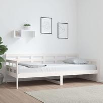 ZEYUAN dienos lova, miegamoji sofa, sofa su miego funkcija, miegamoji sofa, miegamoji sofa, miegamoji sofa, miegamoji sofa, dienos lova, miegamoji sofa, paauglių lova, balta masyvi pušies mediena, 90 x 200 cm