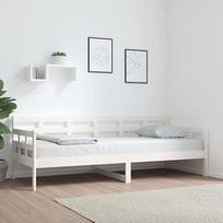ZEYUAN dienos lova, miegamoji sofa, sofa su miego funkcija, miegamoji sofa, miegamoji sofa, miegamoji sofa, miegamoji sofa, dienos lova, miegamoji sofa, paauglių lova, balta masyvi pušies mediena, 80 x 200 cm