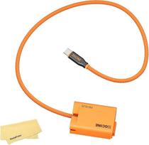 ZGCINE PD-EL15 EN-EL15 baterijos kabelis USB-C PD, skirtas Nikon D7100 D810 D7500 Z6 II Zf fotoaparatui, 60 cm, 9V-12V įvestis