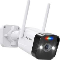 ZOSI 4 MP WLAN lauko stebėjimo kamera su kištukiniu maitinimo šaltiniu, 2,5K "WiFi" IP kamera, asmenų aptikimo funkcija, dvipusis garsas, garso ir šviesos signalas, C188