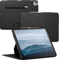 Zugu CASE "iPad Air" dėklas 13 colių M4 2026 ir M3 2025 ir M2 2024 / iPad Pro 12.9 (3/4 kartos), plonas apsauginis dėklas 10 kampų magnetinis stovas, įkrovimo "iPad" rašiklis automobilinis miegas / pabudimas [ Juoda ]