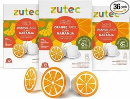 Zutec - Apelsinų sulčių kapsulės - suderinamos su Nescafé DG kavos aparatais - 3 pakuotės po 12 kapsulių - 36 kapsulės