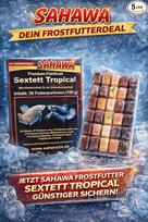 Žuvų maistas Frozen Food Tropical Sextett - 5 x 100 g lizdinės plokštelės po 30 porcijų (150 porcijų) - įvairus mišrus maistas akvariumo žuvims