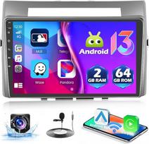 [2+64G] Hikity Android 13 Car Radio for Toyota Verso 2004-2009 Wireless Carplay Android Car 9 Inch Touch Display Car Radio with GPS Navigation Bluetooth FM RDS WiFi Reversing Camera