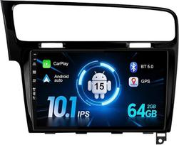 [2G + 32G] Android 14 Dvigubas DIN automobilinis radijas VW Golf 7 MK7 (2013-2019) Carplay kameros nemokamas palaikymas Vairo valdymas RDS 4G WiFi DAB BT5.0