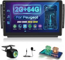 [2G + 64G] "Android" automobilinis radijas "Peugeot 208/2008 2012-2018" su "Wireless Carplay" ir "Android Car", 10,1 colio HD jutiklinis ekranas, automobilinis radijas su GPS/WiFi/Bluetooth/EQ/FM RDS