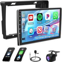 [2G + 64G] Hikity automobilinė radijo navigacija Citroen Berlingo B9 2015-2018/Peugeot Partner 2008-2017 Android 15 Wireless Carplay 9 colių ekrano radijas su Android Car GPS WiFi atbulinės eigos kamera FM RDS DSP
