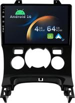 [4+64G] „Android 16“ automobilių radijas, skirtas „Peugeot 3008“ ir „5008“ modeliams [2009–2018 m.] – [integruota „CarPlay“ / „Android Auto“ / GPS] – 9 colių IPS jutiklinis ekranas, valdymas nuo vairo / „MirrorLink“ / „Bluetooth 5.0“ / „Wi-Fi“ / USB / kam
