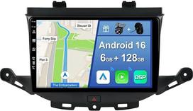 [6GB + 128GB] „Android 14“ automobilių radijas, skirtas „Opel Astra K“ / „Buick Verano GS“ (2016–2020 m.) – [integruota „CarPlay“ / „Android Auto“ / DSP / GPS] – 9 colių IPS 2,5D kamera + mikrofonas – DAB / vairo valdymas / 360° kamera / veidrodis